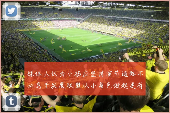 媒体人认为小杨应坚持演艺道路不必急于发展联盟从小角色做起更有前途